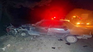 Emette otomobille elektrikli bisiklet çarpıştı: 1 ölü