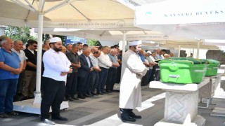 Erciyes Dağında ölü bulunan çift son yolculuğuna uğurlandı