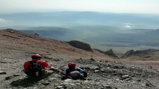 Erciyeste zirve yolculuğu