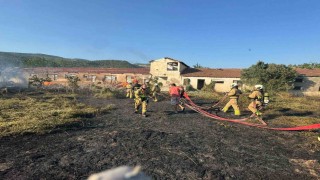 Erdek Gedeve mevkiinde arazi yangını