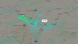 Erzincan Yıldırım Akbulut Havalimanında DHMI kalibrasyon uçuşu