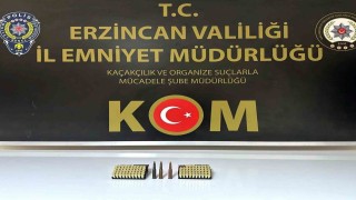 Erzincanda 101 adet mermi ele geçirildi