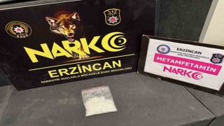 Erzincanda 27,84 gram metamfetamin ele geçirildi, 1 kişi tutuklandı