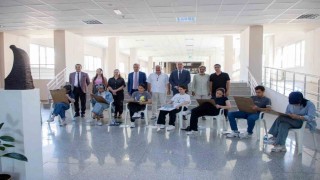 Erzincanda güzel sanatlar için özel yetenek sınavları yapıldı