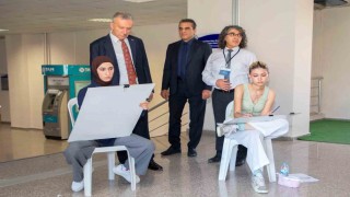 Erzincanda güzel sanatlar için özel yetenek sınavları yapıldı