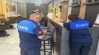 Erzincanda kuaförler denetlendi