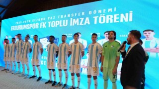Erzurumsporda yeni transferler tanıtıldı