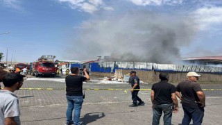 Eskişehirde geri dönüşüm fabrikasında büyük yangın