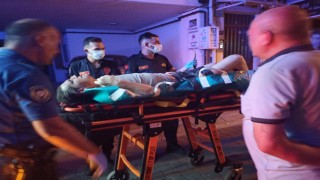 Evde düşen şahsın imdadına polis ve itfaiye ekipleri yetişti