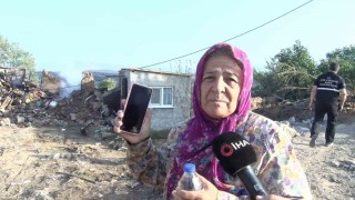 Evi yanan kadının geriye bir canı, bir kimliği, bir de telefonu kaldı