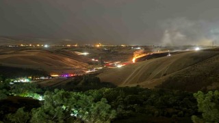 Eymir Gölü yakınlarındaki otluk alanda çıkan yangın söndürüldü