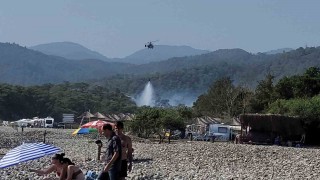 Fethiye Katrancı koyu yangını kısmen kontrol altında