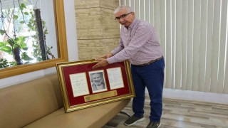 Filistinde esir düşen dedesinin 107 yıllık mektubuna ulaştı