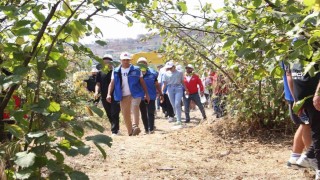 Fındık tarlası antrenman sahası oldu