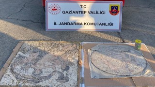 Gaziantepte tarihi mozaik operasyonu: 3 gözaltı