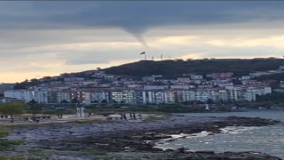 Giresun açıklarında kısa süreli hortum heyecanı yaşandı