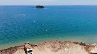 Giresunda Karadenizin kıyısındaki çöplük, ekosistemi tehdit ediyor