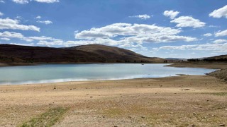 Gökçedere Göletinin su seviyesi düştü