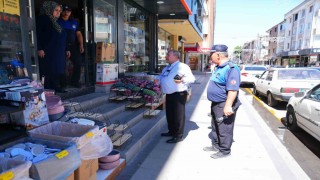 Gölbaşı Belediyesinden kaldırım işgallerine karşı denetim