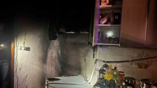 Gönende ev yangınına müdahale edildi