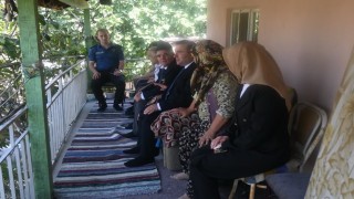 Göreve başladı ilk durağı şehit yakını ve gazi oldu