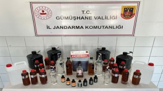 Gümüşhanede sahte alkol operasyonu