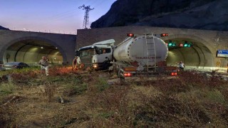 Gümüşhanede tünelde trafik kazası: 1 yaralı