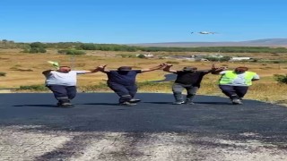 Halaylı çalışma sosyal medyada gündem oldu