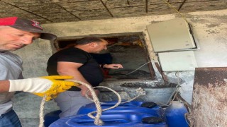 Hanak belediyesi içme suyu deposu temizlendi