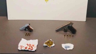 Hapis cezasıyla aranan hükümlü uyuşturucu ve silahla yakalandı