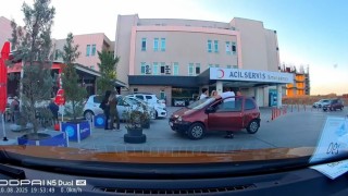 Hastane önünde deprem paniği