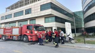 Hastanenin bodrum katından yükselen dumanlar ekipleri alarma geçirdi
