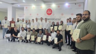 Hatayda müftülük personeline başarı belgesi verildi