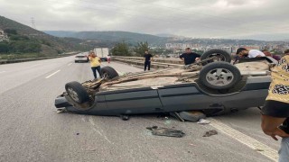 Hatayda otomobil takla attı: 4 yaralı