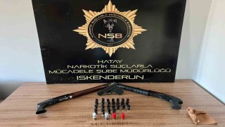 Hatayda uyuşturucu operasyonunda silah ve mühimmat ele geçirildi