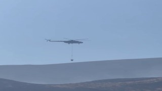 Havadan ve karadan müdahale edilen orman yangını söndürüldü