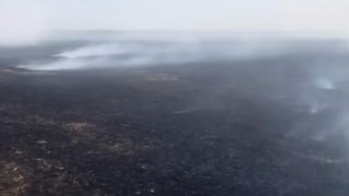 Hayraboluda anız yangını kontrol altına alındı