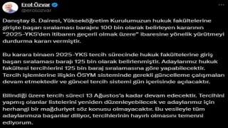 Hukuk fakültelerine girişte 100 bin barajı 125 bine yükseldi