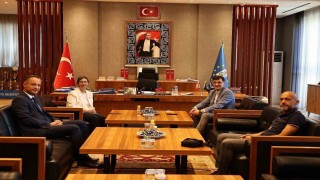 İLBANK Eskişehir Bölge Müdürü Emelden Belediye Başkanı Kahveciye ziyaret