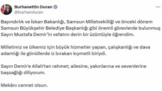 İletişim Başkanı Durandan Mustafa Demir için taziye mesajı