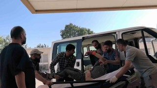 İnegölde inşaatta iş kazası