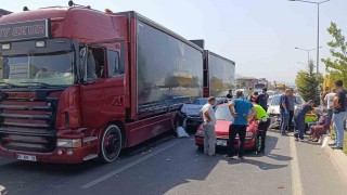 İnegölde trafik kazası sonucu 2 kişi yaralandı