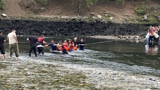 Irmakta Mahsur Kalan Kişi AFAD ve Jandarma Tarafından Kurtarıldı