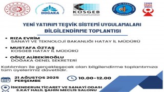 İskenderun TSO’da Yerel Kalkınma Hamlesi Anlatılacak