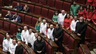 İtalyada muhalif milletvekillerinden parlamentoda Filistin dayanışması