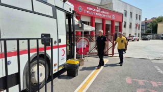 İtfaiyeciler bu defa kan için seferber oldu