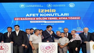 İzmirde yangın yaraları sarılıyor: 281 yeni konutun temeli atıldı