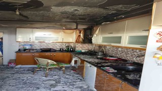 Kahramanmaraşta ikamet yangını