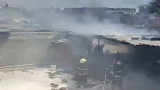 Kahramanmaraşta iş yeri yangını