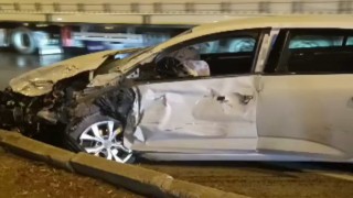 Kahramanmaraşta trafik kazası araç kamerasında